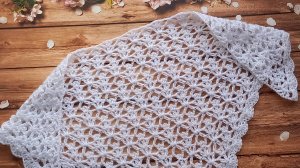 МК Узор для шали крючком