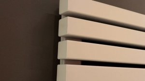 Горизонтальный квадратный радиатор серого цвета Steel G