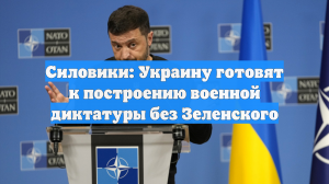 Силовики: Украину готовят к построению военной диктатуры без Зеленского