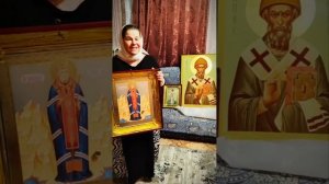 Наши прихожане с Луганской области. Подарили две красивых Иконы.Спаси Господи. 🙏❤️😘