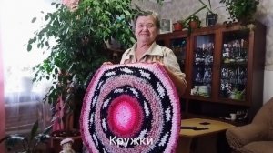 Вяжем крючком коврики-кружки своими руками