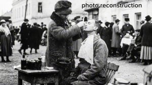 🎥 **Реконструкция исторической фотографии: уличный парикмахер в Москве, 1921 год.**
