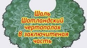 Шаль Шотландский чертополох  8 заключительная часть с 113 по 124 ряд