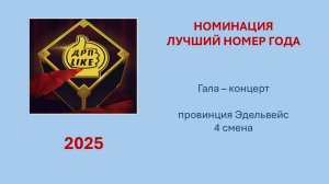 Провинция ЭДЕЛЬВЕЙС 4 смена Гала - концерт