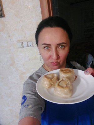 муггбанг/манты со сметаной и грудинкой/