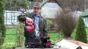 Распаковка и обзор торцовочной пилы Boxbot CMS-2000-255SL c протяжкой и лазером.