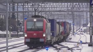 проезжающие поезда Швейцарии ч.5