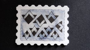 АКВАРЕЛЬНАЯ ОТКРЫТКА Объёмная тесьма