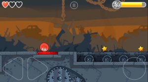 КРАСНЫЙ ШАР против Черного КВАДРАТА #4. Шарик на МРАЧНОЙ ФАБРИКЕ. Мультик про Red Ball 4