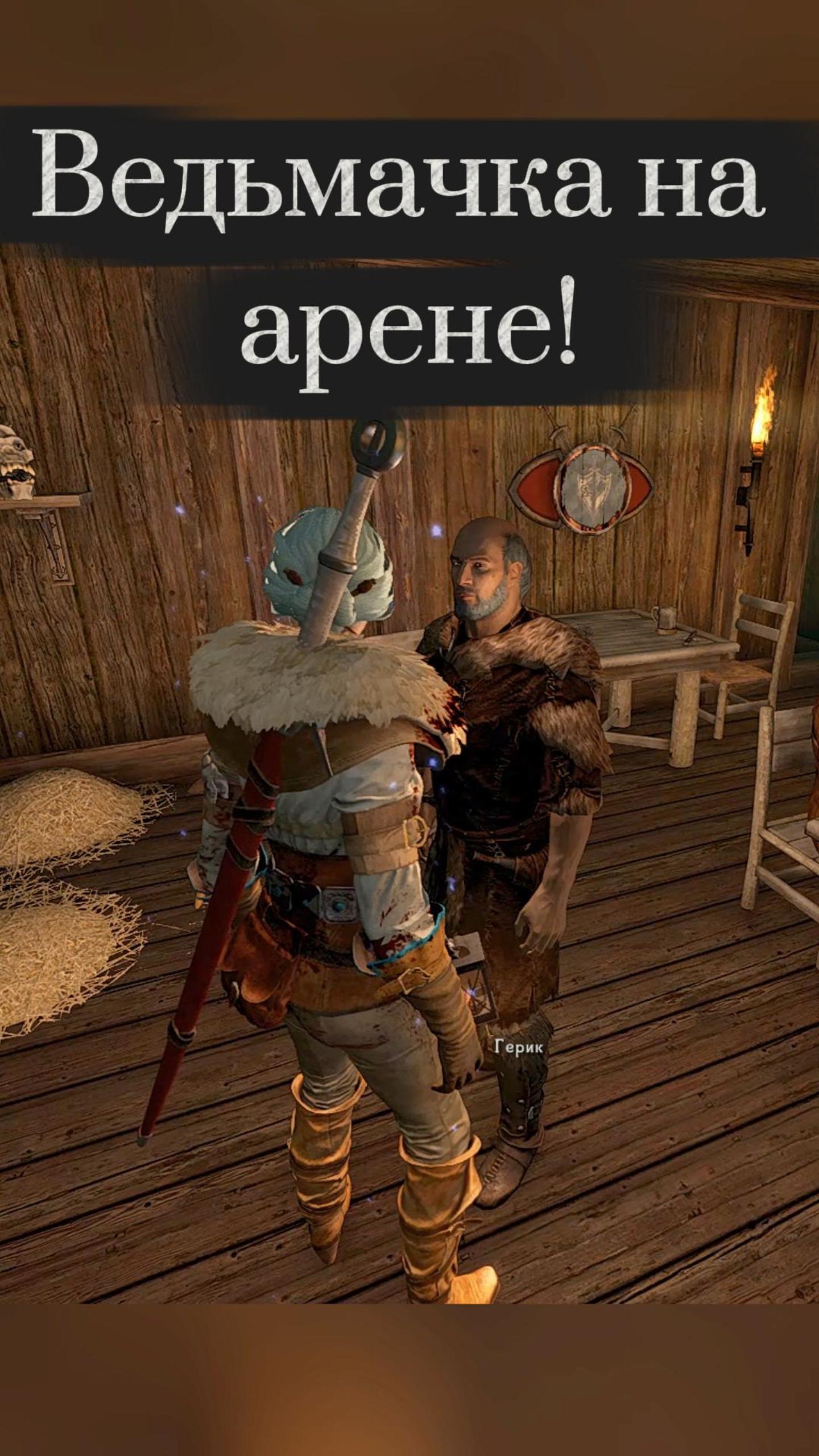 Skyrim: Цири на арене.