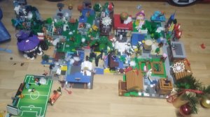 обзор на мою Лего Майнкрафт деревню