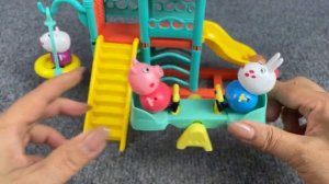Распаковка набора игрушек для детской площадки "Свинка Пеппа"