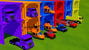 Мультики про машинки! Катаемся на крутых разноцветных машинках и грузовиках из мультиков для детей!