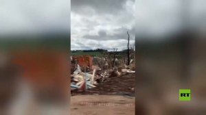 شاهد ما خلفه الإعصار في جنوب البرازيل