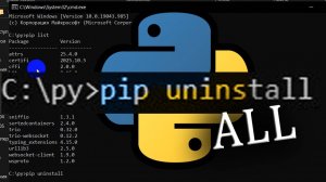 Питон удалить все пакеты - Python delete all packages