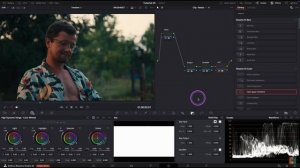Как придать кинематографический вид кадру без LUT, без плагинов в DaVinci Resolve