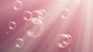 Футаж. Мыльные пузыри. Розовый фон.