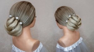 ПРОСТАЯ БЫСТРАЯ ПРИЧЁСКА В 2025 ГОДУ /НИЗКИЙ ПУЧОК