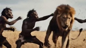 Жизнь 4,6 миллиона лет назад |  Жестокая погоня древнего льва, охотившегося на первобытных людей