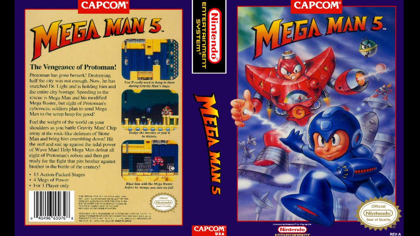 MEGA MAN 5. CAPCOM. 1991. NES