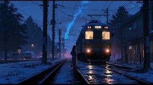 Синий иней, синий иней. версия  synthwave