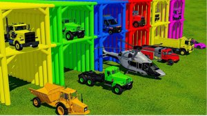 Мультики про машинки! Катаемся на крутых разноцветных машинках и грузовиках из мультиков для детей!