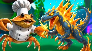 Победил БОССА Горгонзилла за Шеф Крабакадабра в Эволюция Брейнрот / Brainrot Evolution Роблокс !