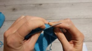 Двойная горловина без дополнительной нити. Двойной ворот спицами. [9UWShH59m44]