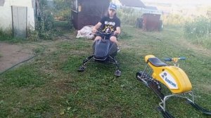 Детский электроснегоход БАРСИК 500 своим руками