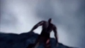 Кратос падает под Горшка