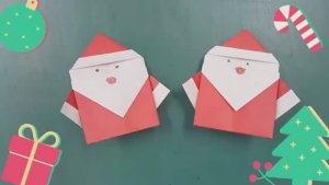 Дед Мороз оригами! Поделки своими руками для детей!