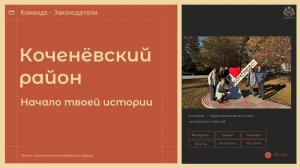 Муниципальный десант (2025). Команда "Законодатели". Коченёвский район