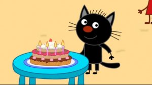 Три Кота День рождения Сажика