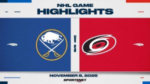 09.11.2025 | ОБЗОР МАТЧА | Каролина Харрикейнз - Баффало Сэйбрз | Highlights