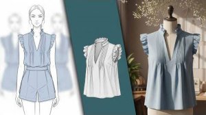 ✨ИДЕАЛЬНЫЙ РЕЗУЛЬТАТ! Этот воротник с рюшами сшить в 10 раз проще! (Швейный лайфхак)