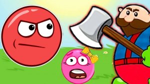 Новый КРАСНЫЙ ШАР, Красныш спасает деревню красных шариков