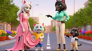 Озорная кошечка✂️ тайком порезала платье своей мамы😭👗#кошки #кот #история #анимация