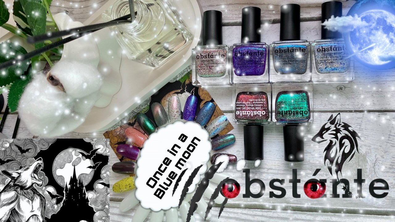 #Obstante/#распаковка новинок из коллекции Once in a Blue Moon/#выкраска #nails #ногти #swatches