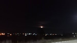 Восход Луны в начале ноября