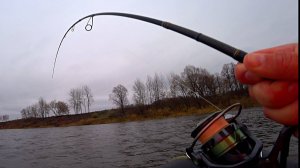 Эти ЩУКИ рвут поролон в клочи ! ДЖИГ с БЕРЕГА! Рыбалка на спиннинг с берега в ноябре!