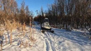 Первый выезд на снегоходе. Сезон 2025-26.