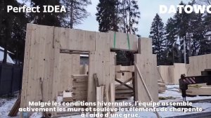 Постройка деревянного дома от начала до конца.