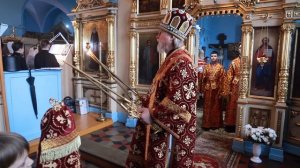 День памяти великомученика Димитрия Солунского: архиерейское богослужение в Троицком храме с. Троица