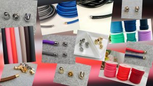 Концевики для силиконовых и кожаных шнуров.