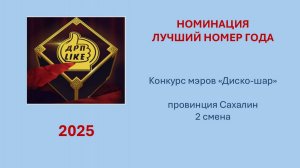 Провинция САХАЛИН 2 смена Конкурс мэров Диско-шар