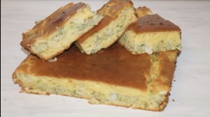 Заливной пирог с капустой. Рецепт.