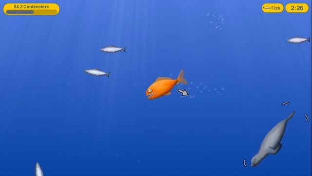 Приключения МАЛЕНЬКОЙ РЫБКИ зубастика #1 ИГРА Tasty Blue смотреть онлайн