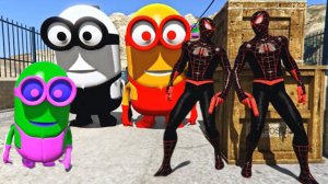 ЗЛОЙ ПАУК ПРОТИВ ЦВЕТНЫХ МИНЬЕНОВ  в ГТА