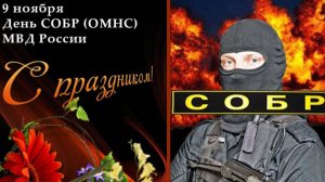 9 НОЯБРЯ – ДЕНЬ  СОБР МВД РОССИИ. С ПРАЗДНИКОМ !!!