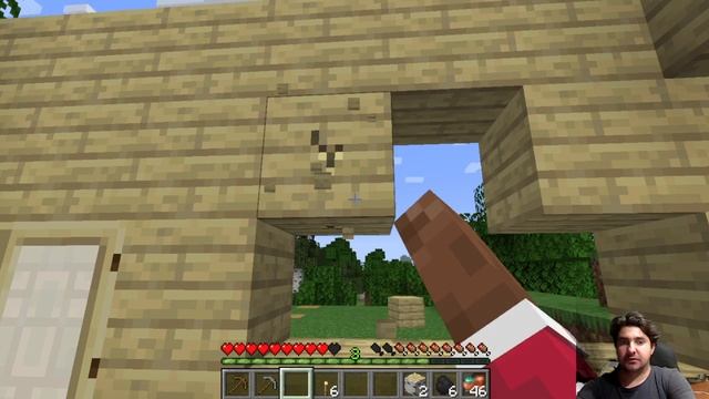 РАСШИРЯЮ ДВОР ДОМА И ВЫЖИВАЮ КАК МОГУ! MINECRAFT